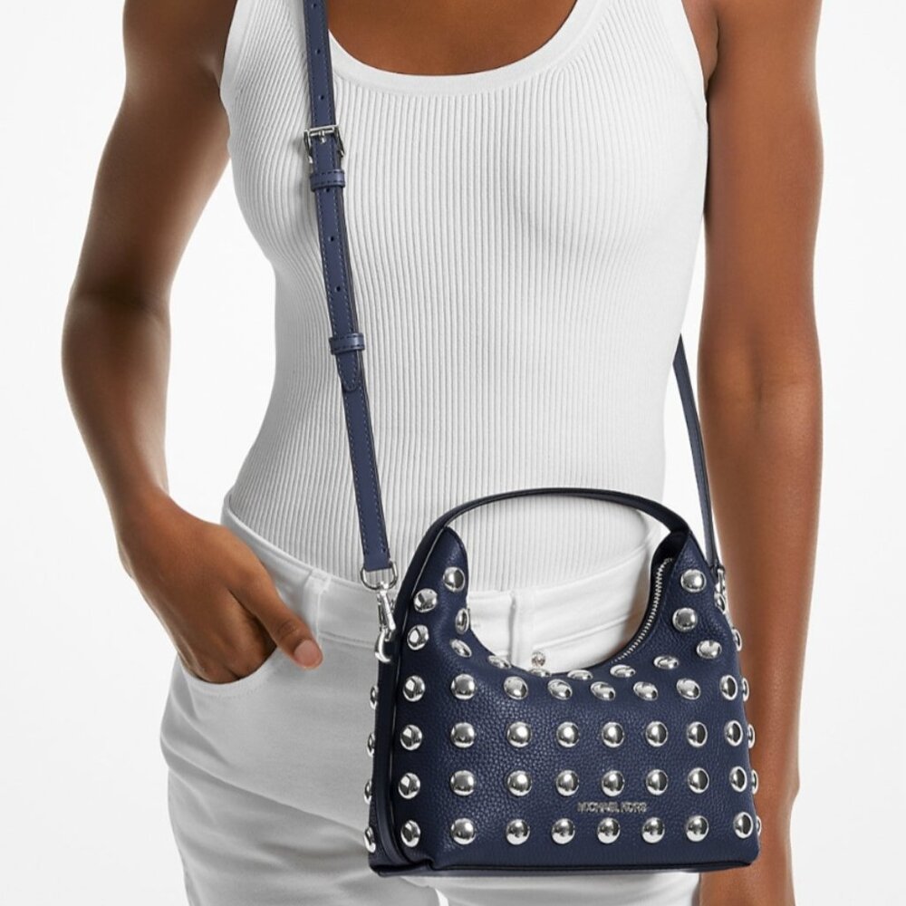 Michael Kors Navy Embellished Bag